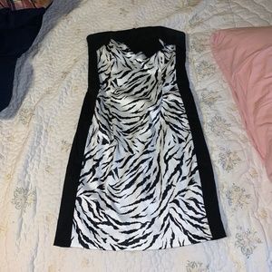 Jessica McClintock size 2 zebra formal dress